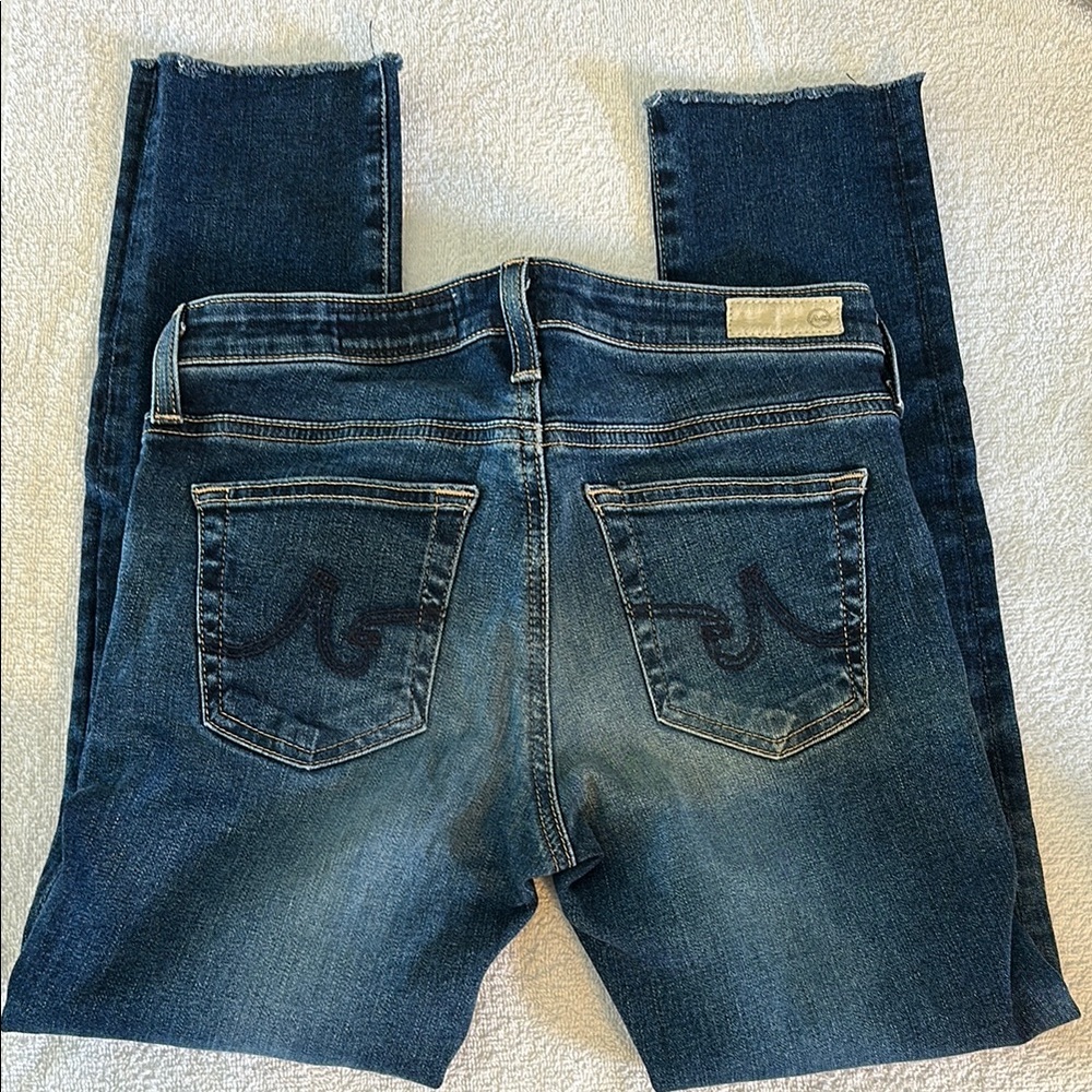 AG Adriano Goldschmied The Stilt Crop Cigarette Jeans sz 26